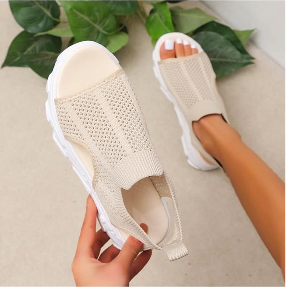 NEW mesh platform wedge sandal/ sneaker, 38 (7.5) - Picture 2 of 4
